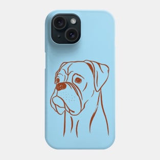 Boxer (Blue and Brown) Phone Case