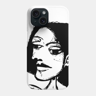 Comic Girl Abstract Graphic Phone Case