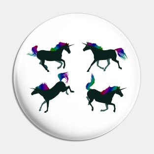 Night unicorn Pin