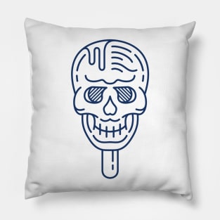 Ice Cream Skull Pillow