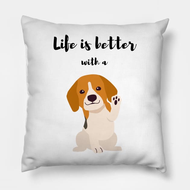 life is better with a 🐶 Pillow by albuhysi_design