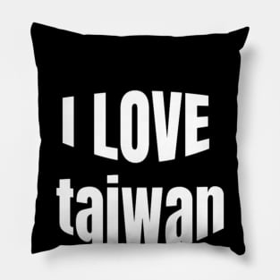 i love taiwan Pillow