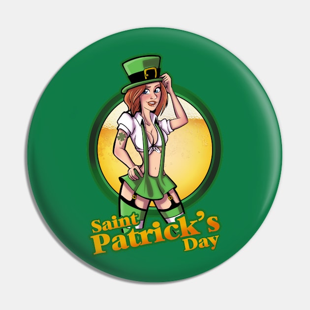 St. Patrick's Day Pin by Gasometer Studio