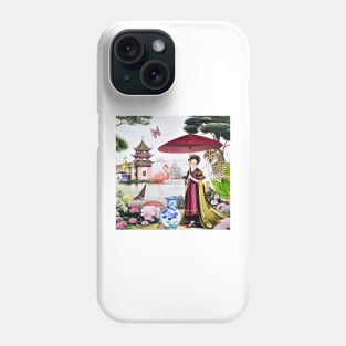 Dangers in paradise chinoiserie Phone Case