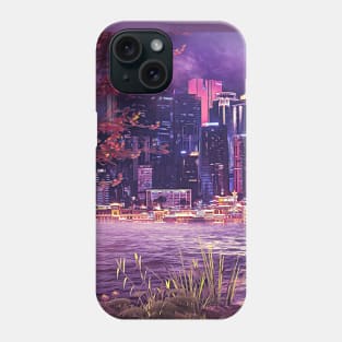 Lilac Skyline Phone Case