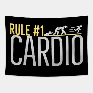 Rule #1 Cardio Funny Zombie Chase Tapestry