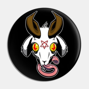 Satanic Goat Head Pin