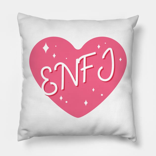 ENFJ personality typography Pillow by Oricca