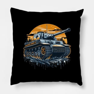 German Panzer Tank Art Apparel Pillow