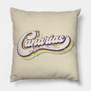 Retro Canary Islands Pillow