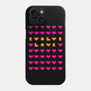 Evolve Love Pink Hearts Phone Case