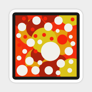 retro polka dot pop art Magnet