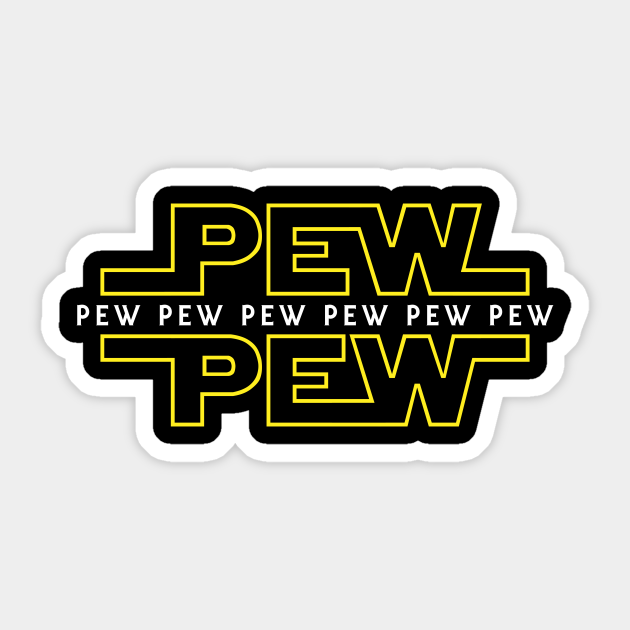 Pew Pew v2 - Science Fiction - Sticker