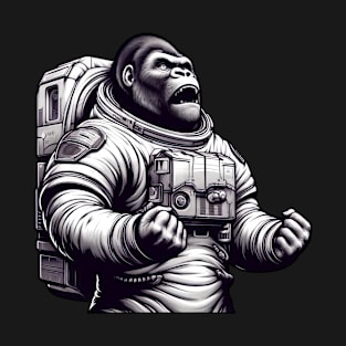 Gorilla Astronaut in Space T-Shirt