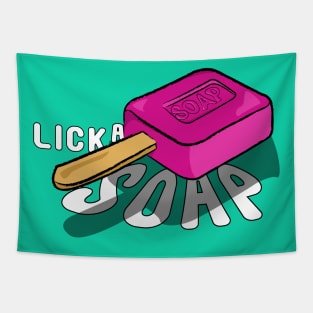 Lick a Soap - Whimsical Soap Bar Lollipop Tapestry