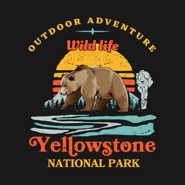 Outdoor Adventure Wild Life Yellowstone National Park by alexanderahmeddm