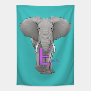 E is for Elephant Tapestry