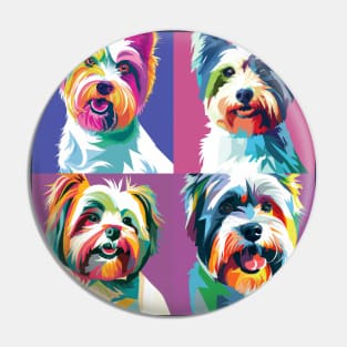 Biewer Terrier Pop Art - Dog Lover Gifts Pin