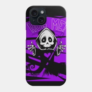 Grim Reaper Hug Me Heart - Halloween 2019 Phone Case