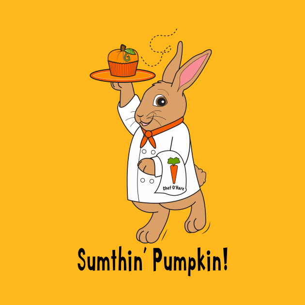 Sumthin Pumpkin: Cartoon Chef Rabbit by PenguinCornerStore