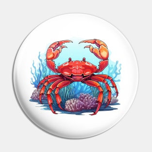 Red Crab Pin