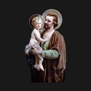 Saint Joseph and Baby Jesus T-Shirt