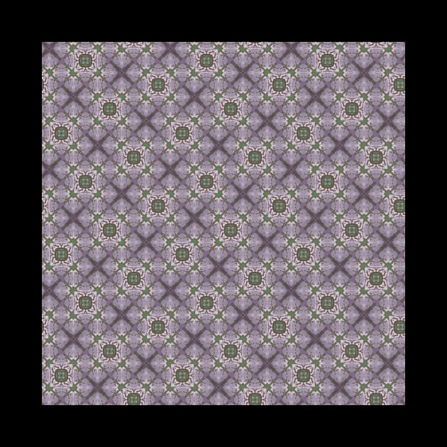 Lavender and Green Cross Hatch Pattern - WelshDesignsTP003 by WelshDesigns