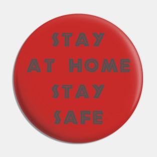 stay safe t-shirt Pin