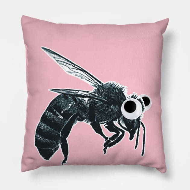 Big Dumb-Shit Bees! Pillow by DavidCentioli