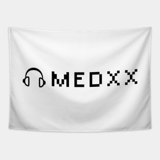 MedXx 16-Bit Black Logo Tapestry