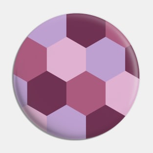 Pink and purple shades, hexagon geometric pattern Pin