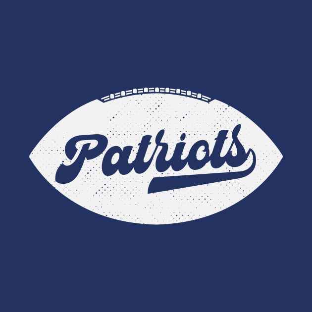 Retro Patriots Football by SLAG_Creative