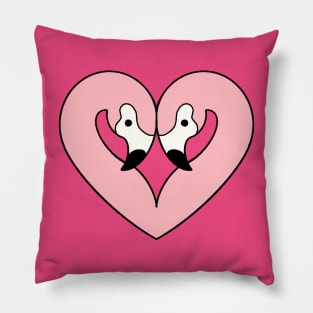 Flamingo Heart Pillow