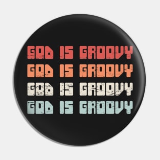 God Is Groovy | Vintage 70s Christian Pin