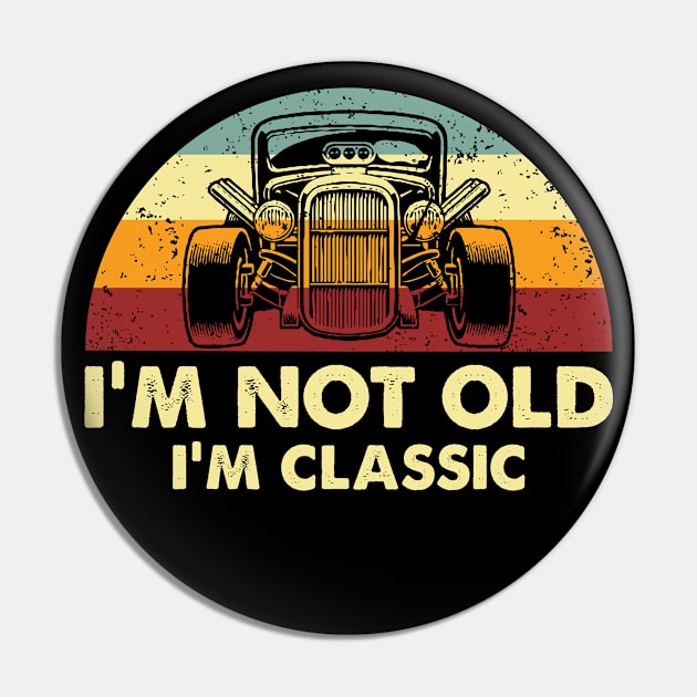 Retro Classic Car Pin by Whimsical Thinker