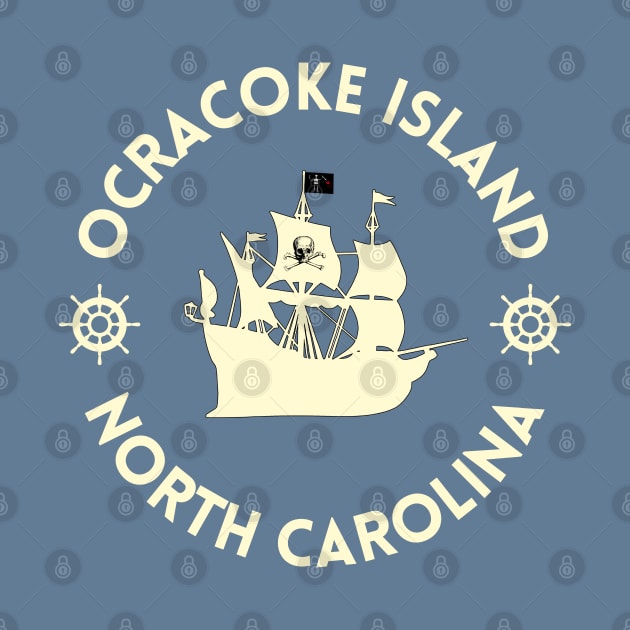 Ocracoke Ship Blackbeard by Trent Tides