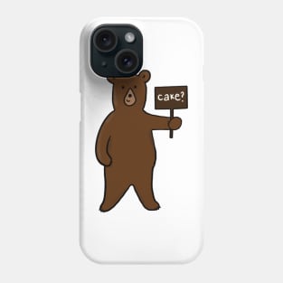 Cake Cute Bear Illustration Phone Case