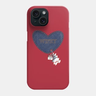 Romantic Wifey Hubby Electrician Lockout Tagout Heart Phone Case