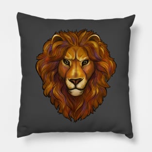 head of a lion, king of beasts Pillow