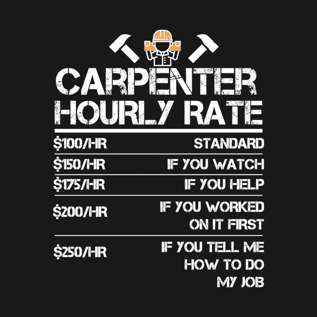 Funny Carpenter Hourly Rate by hanespace