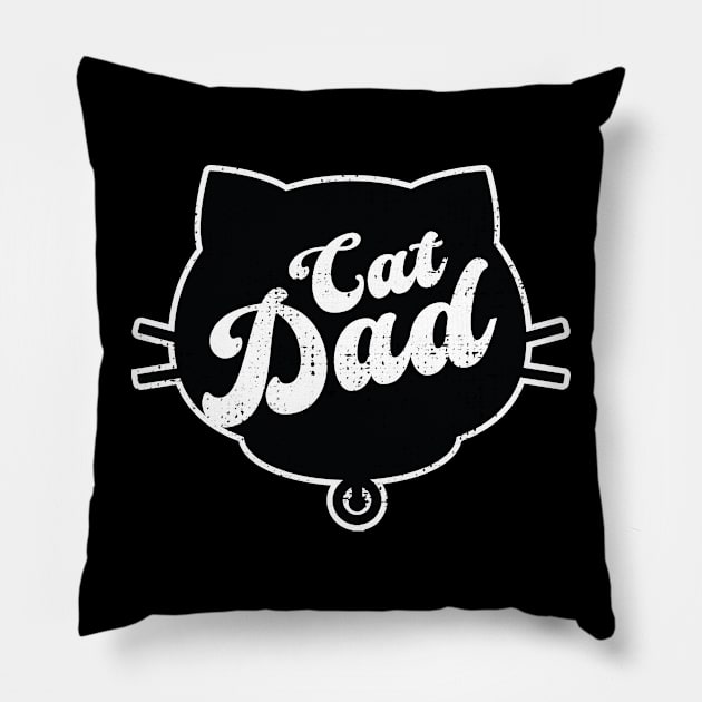 cat dad Pillow by ArtStopCreative