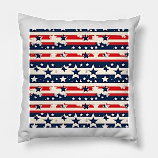 Patriotic 4th of July Pattern 16 Pillow