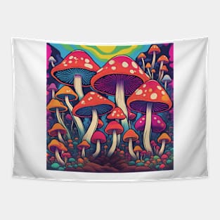 Mushroom landscape Tapestry