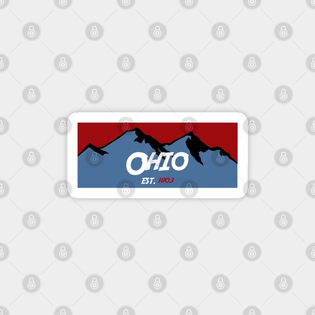 Ohio Mountains Magnet by AdventureFinder