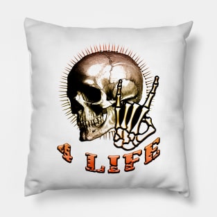 Metal 4 Life Orange Pillow