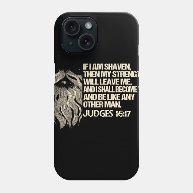 Bearded Man Shaven Phone Case by jonetressie