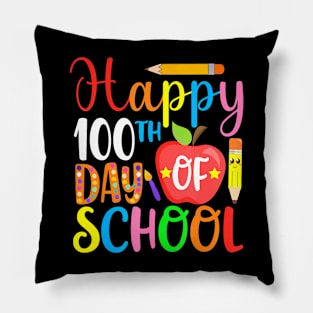 100 Days Of School Teacher And Student Pillow