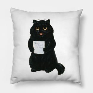 Home Sweet Home Cat - Louis Wain Pillow