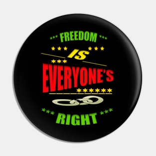 Freedom,human right Pin