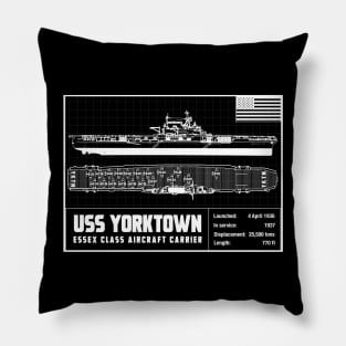 USS YORKTOWN Pillow